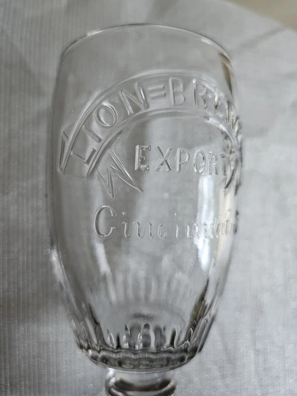 Lion‎ Brewery Pre-Prohibition Beer Glass